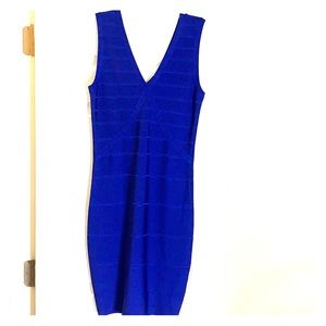 Calvin Klein royal blue bandage dress